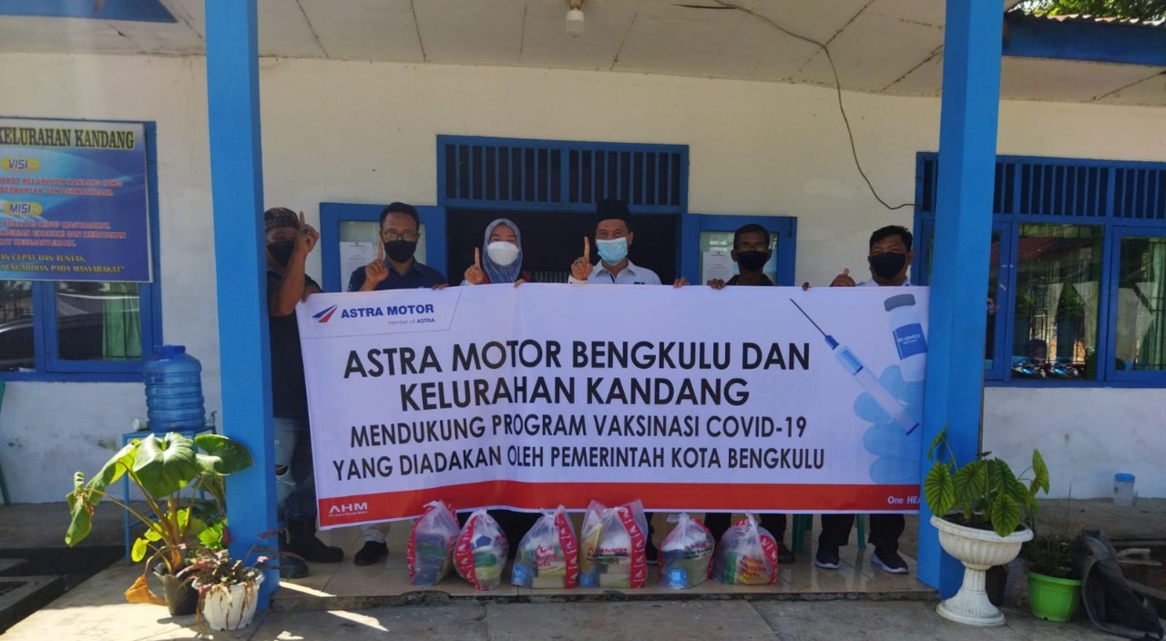 Astra Motor Bengkulu Apresiasi Warga yang Divaksin Covid-19