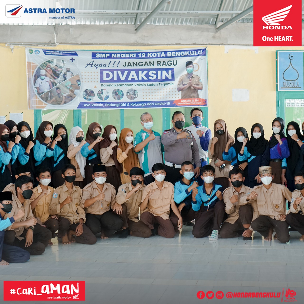 Astra Motor Bengkulu Gelar Edukasi Safety Riding di SMPN 19