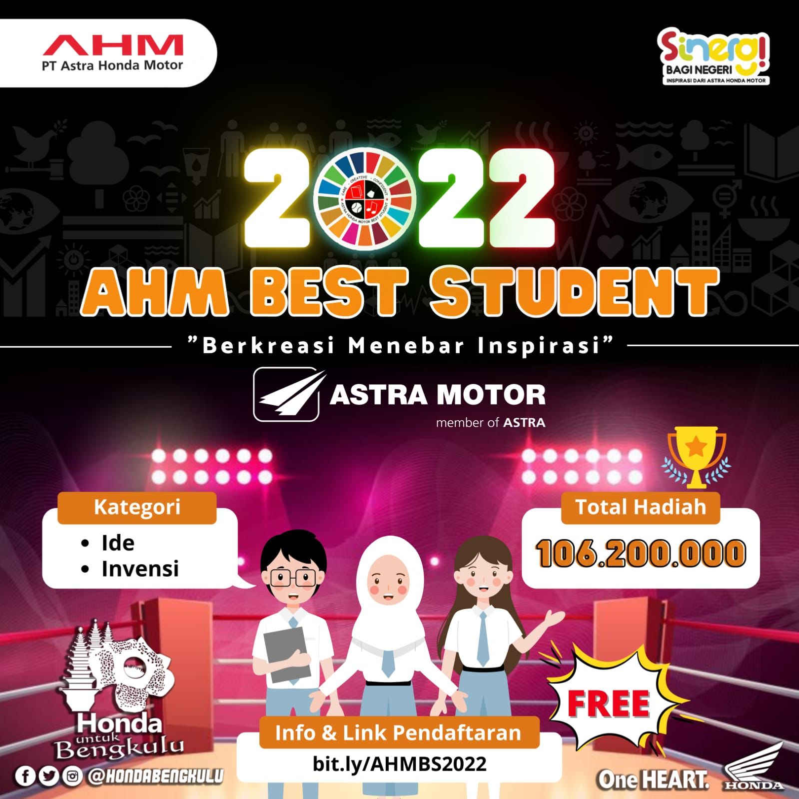 Lagi, Astra Honda Motor Gelar Lomba Karya Tulis AHM Best Student