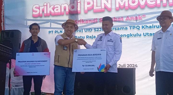 PLN UID S2JB Serahkan Bantuan Rp125 Juta Untuk Desa Berdaya di Bengkulu Utara