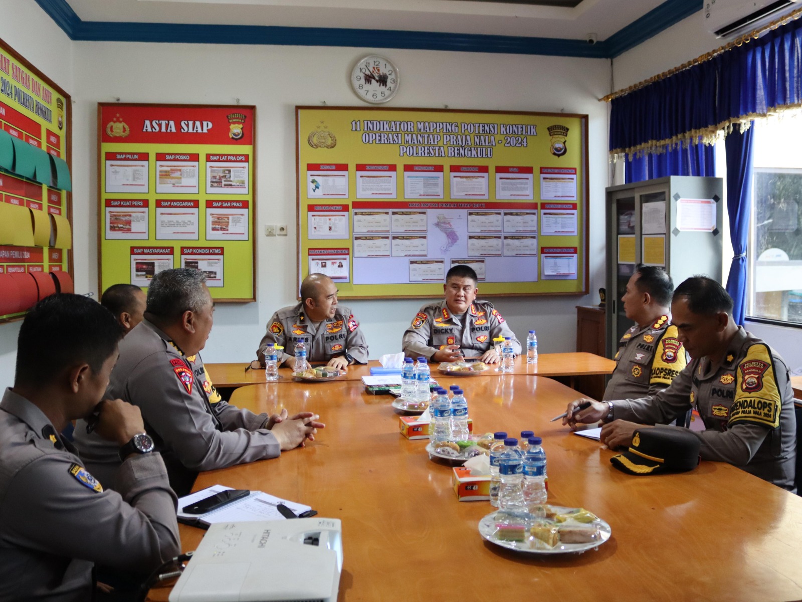 Tim Asistensi Polri Pantau Pengamanan TPS di Kota Bengkulu 