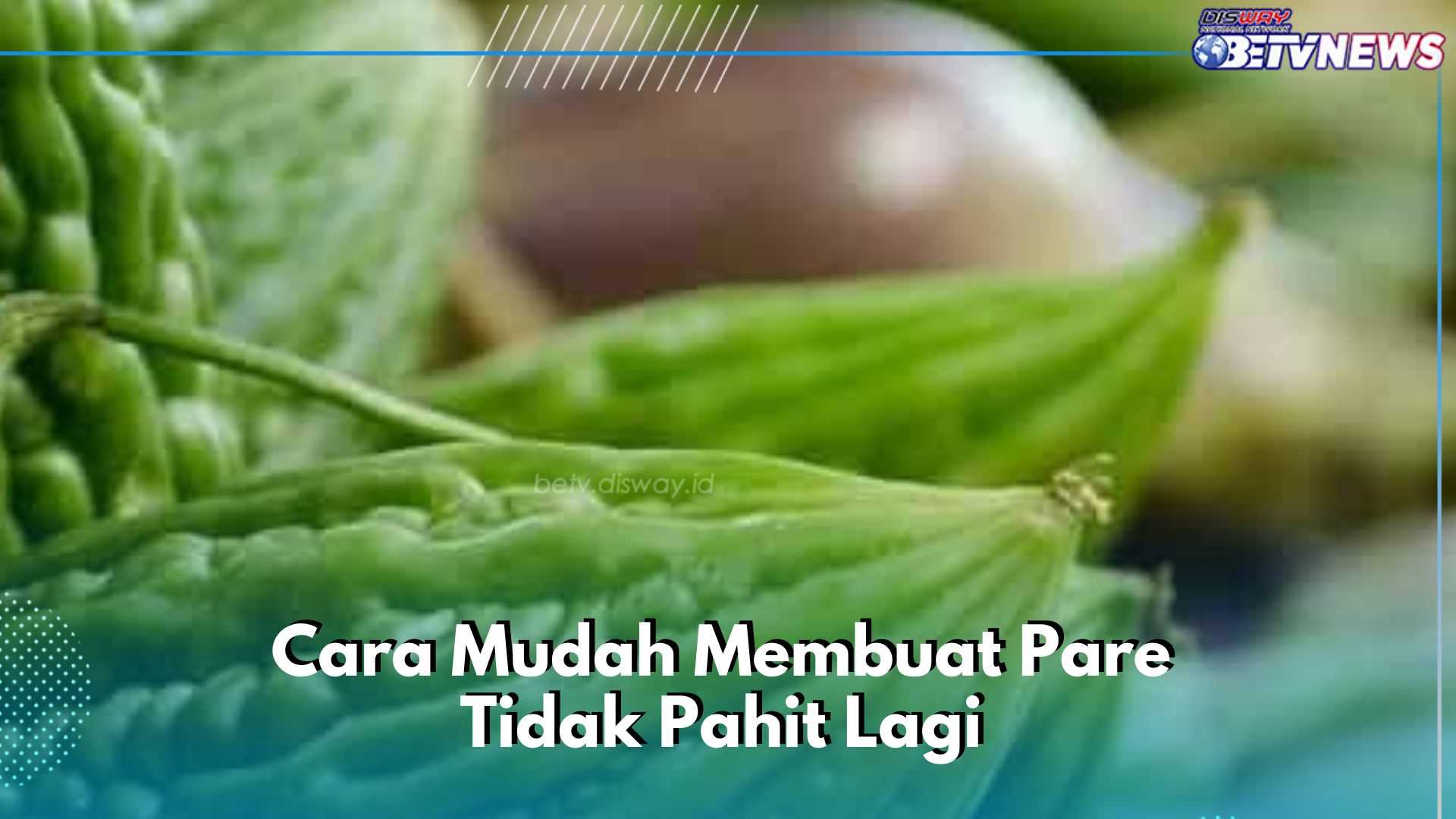 Kamu Perlu Tahu! Ini Cara Mudah Bikin Pare Tidak Pahit, Auto Nikmat