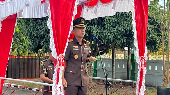 Upacara Peringatan Harkitnas di Kejari Mukomuko, Kajati Bengkulu Ajak Jaga Semangat Persatuan