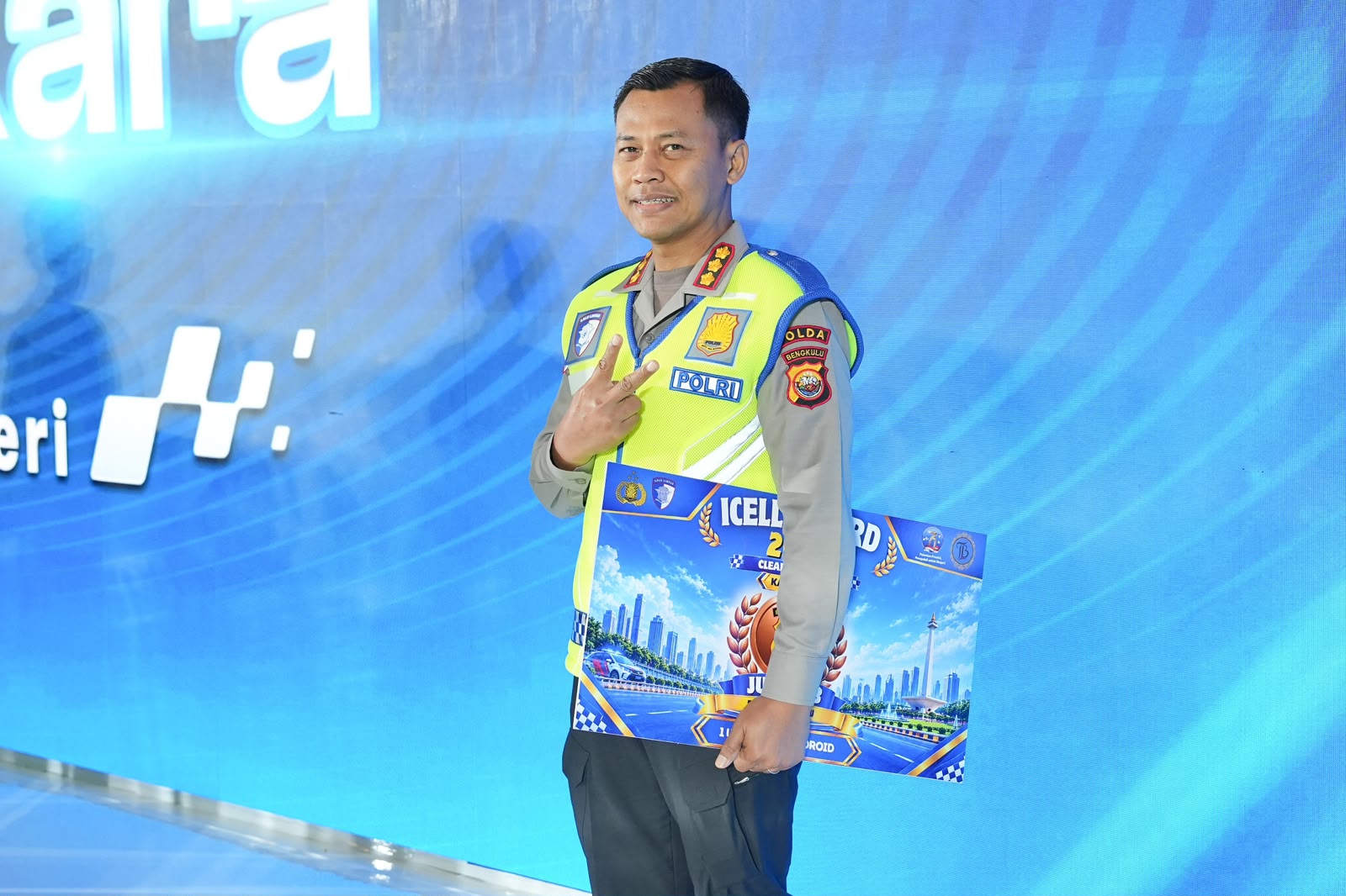 Ditlantas Polda Bengkulu Raih Juara 3 Nasional Penanganan dan Pencegahan Laka Lantas