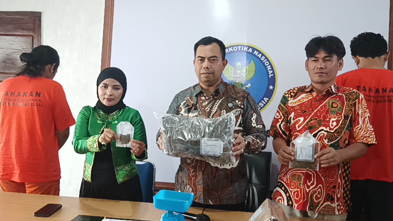 BNNP Bengkulu Gagalkan Penyelundupan Ganja dari Sumatera Utara