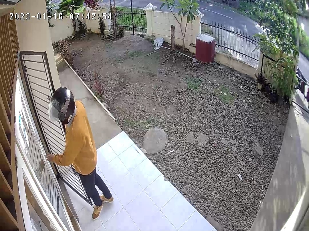 Rumah Pegawai KPU Provinsi Nyaris Dirampok, Sempat Terekam CCTV