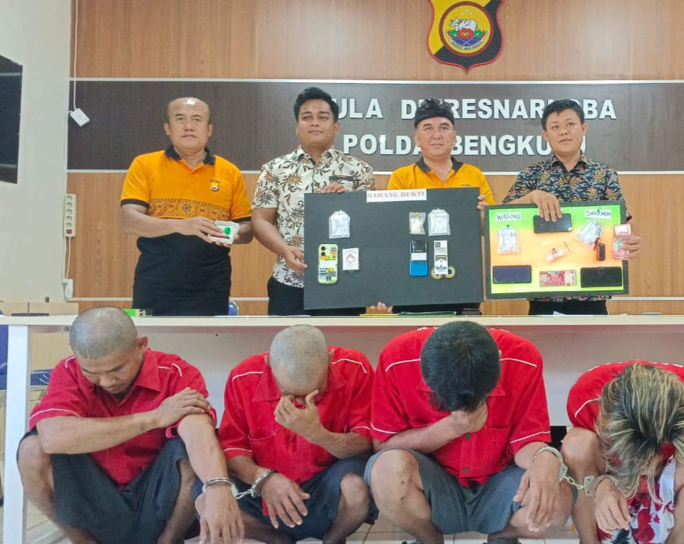 3 Bandar Narkoba Dibekuk Bersamaan di Kampung Bahari Kota Bengkulu  