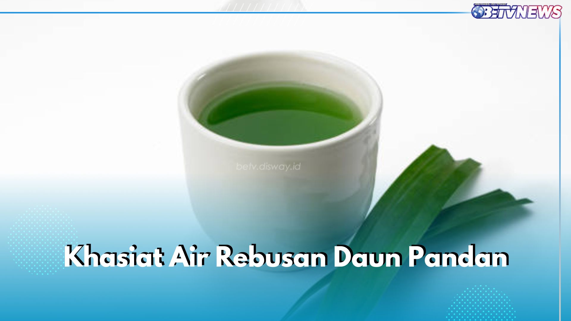 6 Khasiat Air Rebusan Daun Pandan sebagai Obat Tradisional, Atasi Insomnia hingga Detox Tubuh Dari Racun