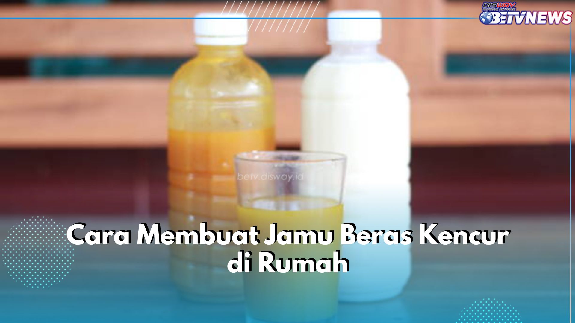 Ternyata Mudah Banget! Ini 3 Cara Membuat Jamu Beras Kencur Sendiri di Rumah