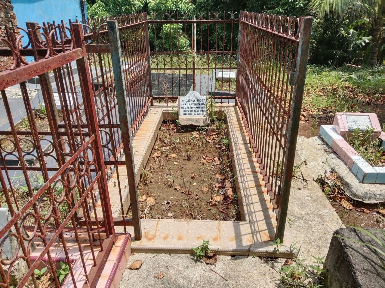 Pagar Makam Pejuang Kemerdekaan 1945 di Kebun Kenanga Digasak Maling