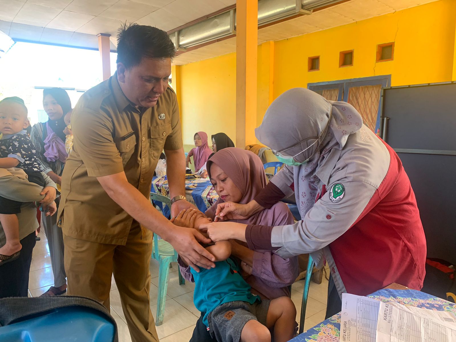 1.212 Anak di Kecamatan Babatan Seluma Serentak Lakukan Imunisasi Polio