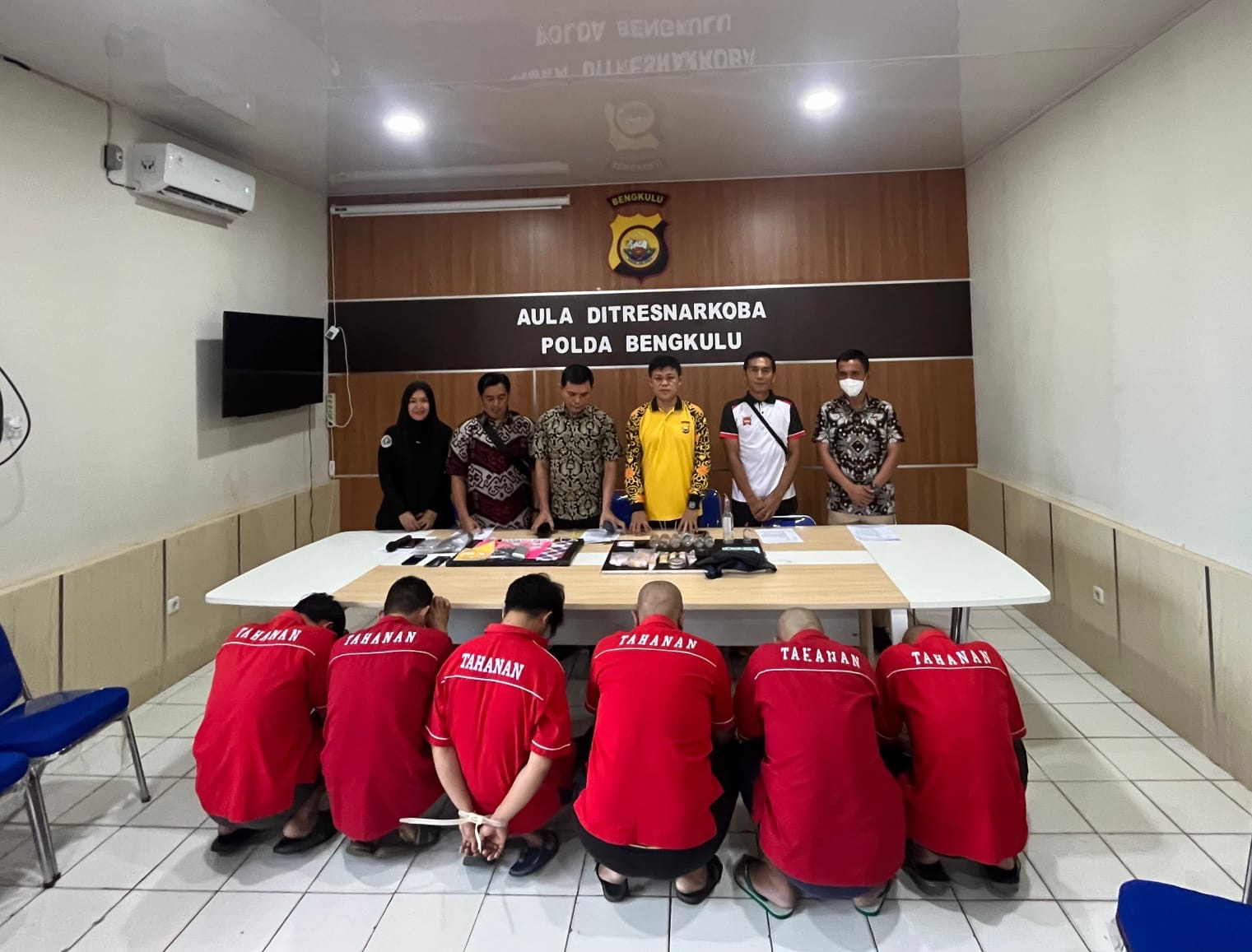 Polda Bengkulu Ungkap Jaringan Narkoba Rejang Lebong, 6 Pelaku Ditangkap