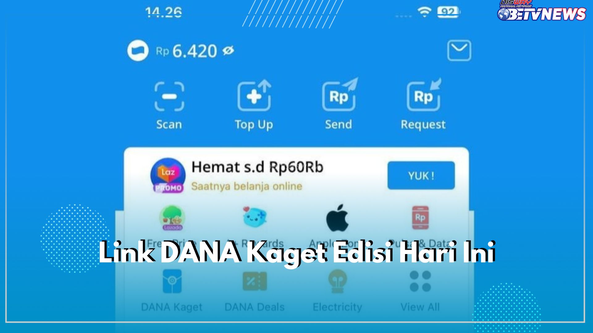 Link DANA Kaget Edisi Hari Ini, Klaim Saldo DANA Gratis Senilai Rp200.000, Mau Klik di Sini