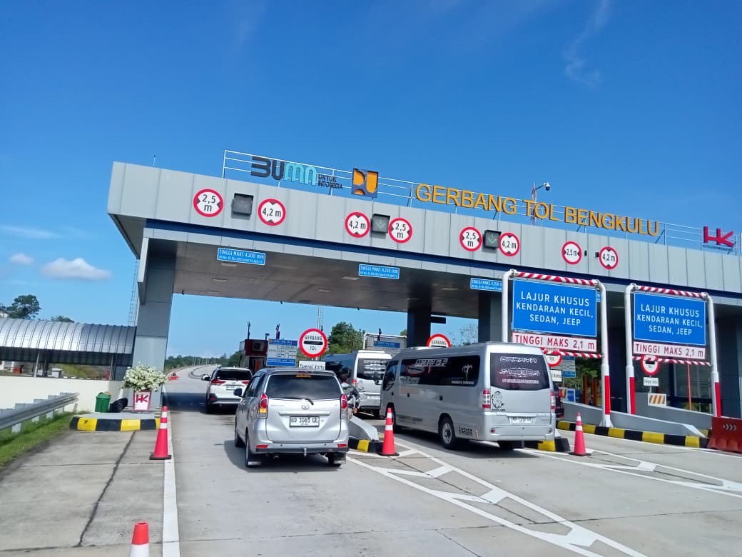 Libur Panjang, Arus Kendaraan di Tol Bengkulu–Taba Penanjung Melonjak 24 Persen