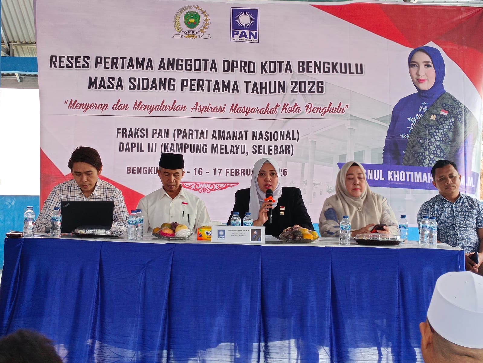 Reses Perdana, Husnul Khotimah Serap Aspirasi Warga Selebar dan Kampung Melayu