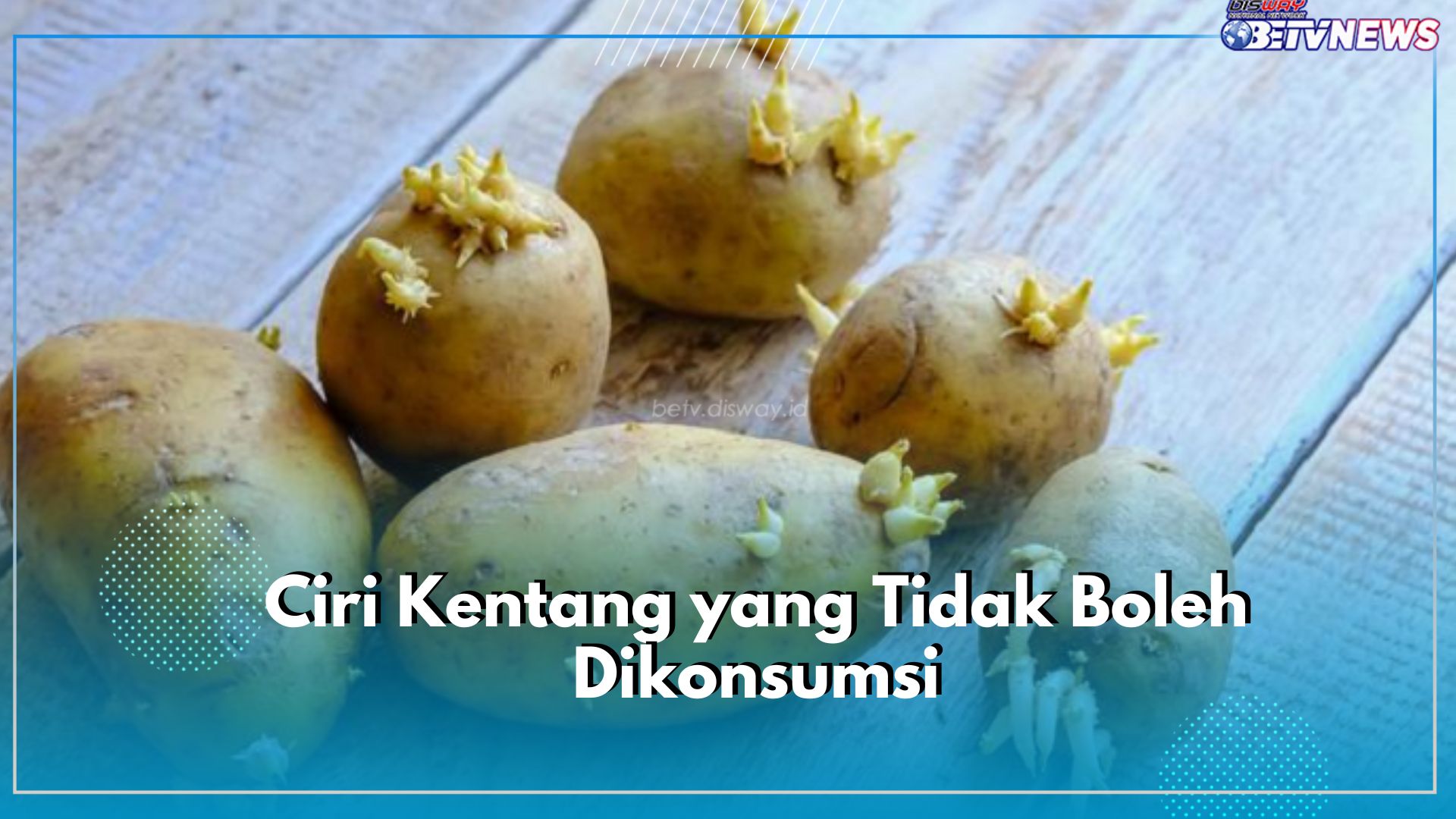 Berikut 5 Ciri Kentang yang Tidak Boleh Dikonsumsi, Bisa Membahayakan Tubuh