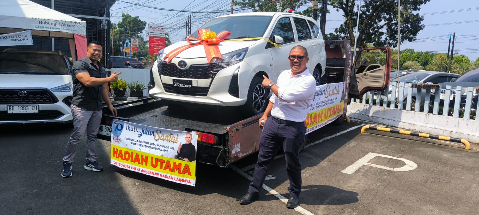 Ikuti Jalan Santai HUT ke-70 Agung Toyota Bengkulu, Menangkan Mobil Calya dan Hadiah Menarik Lainnya