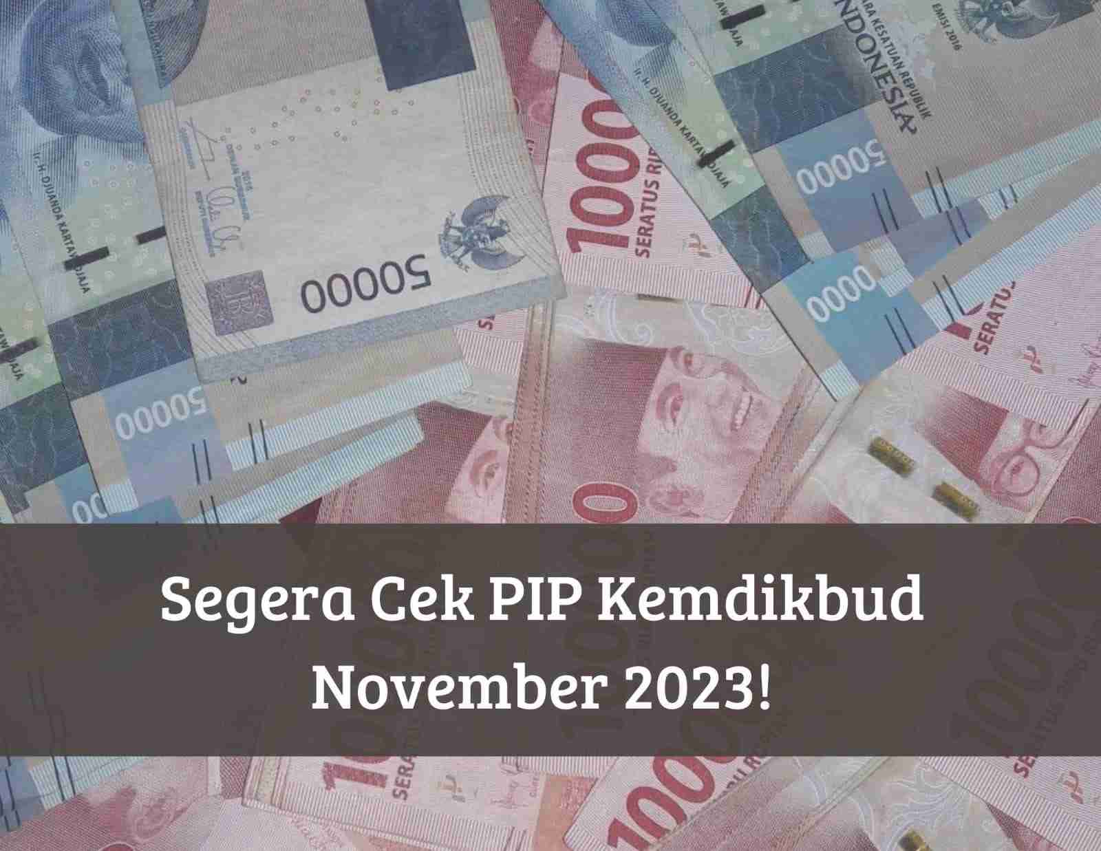 Kabar Baik, Pemilik KIP Dapat Bansos PIP Kemdikbud November 2023, Cek Status Pencairan Kamu Hari Ini