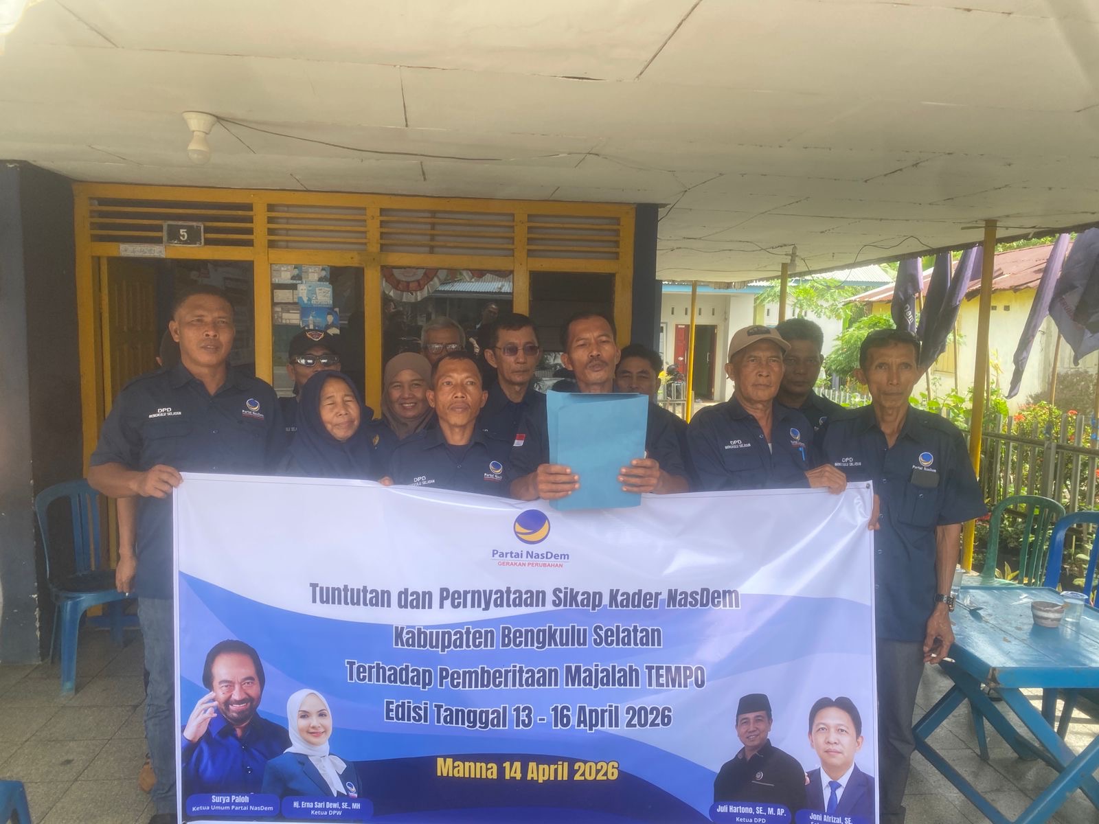 NasDem Bengkulu Selatan Layangkan Protes Resmi Terhadap Majalah Tempo