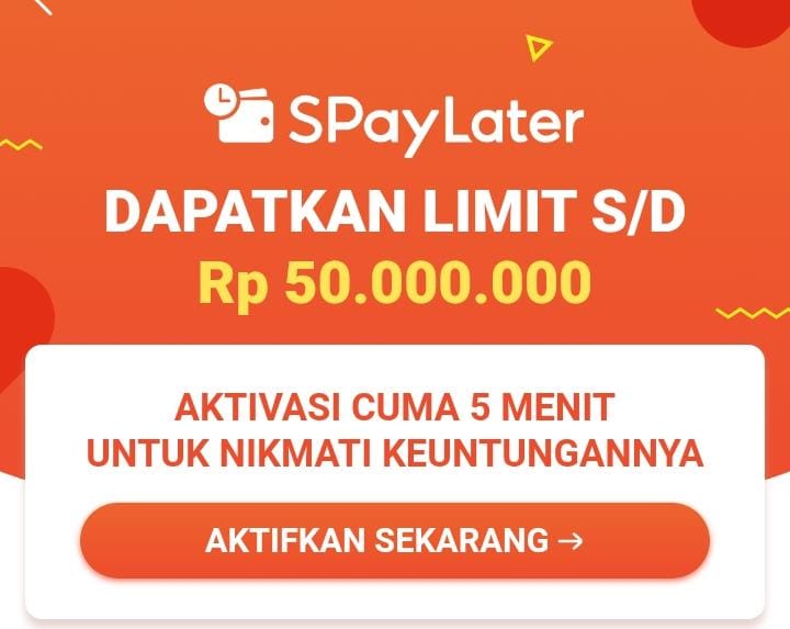 Mudah, Cepat dan Terdaftar Resmi! Berikut Cara Aktifkan Shopee PayLater, Dapatkan Limit hingga 50 Juta