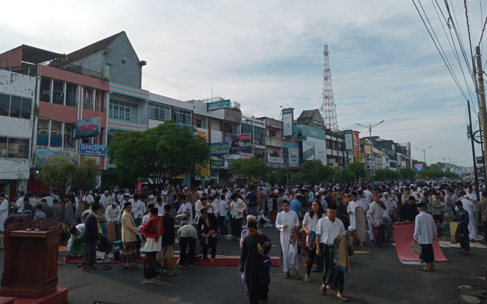 Ribuan Warga Muhammadiyah Bengkulu Padati Jalan Soeprapto Gelar Salat Idul Adha 1445 H