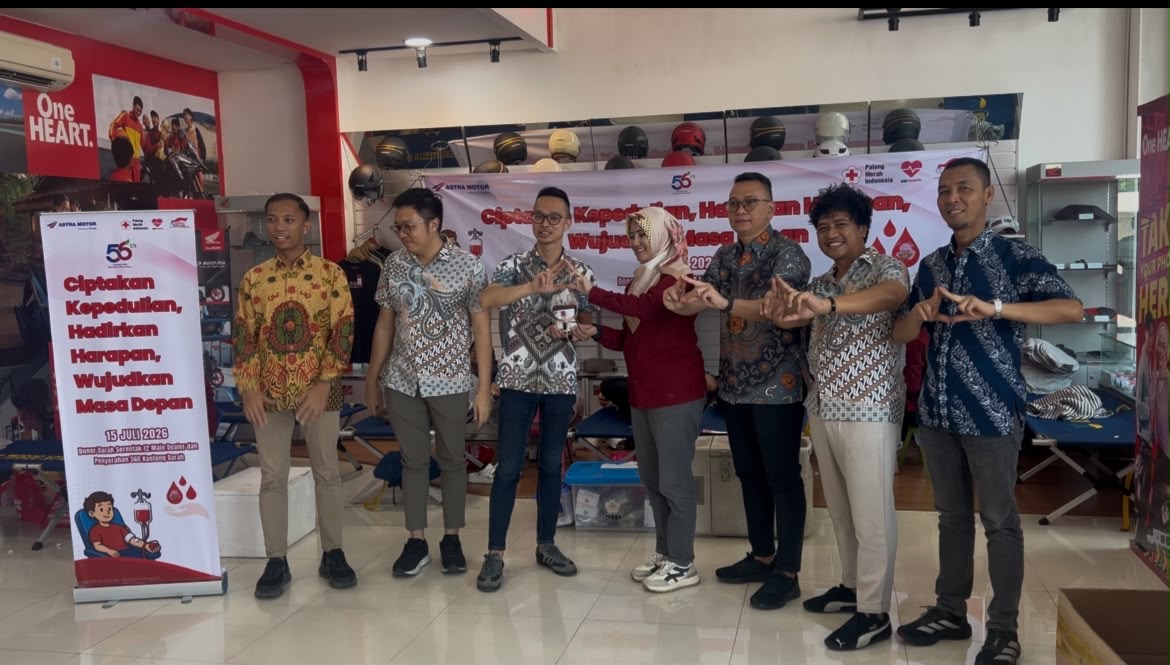 HUT ke-56, Astra Motor Bengkulu Gelar Aksi Donor Darah Massal