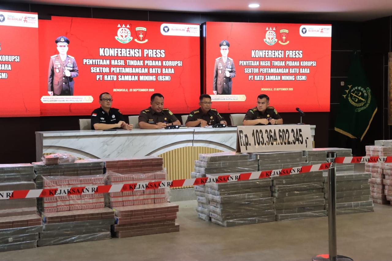 Kejati Bengkulu Amankan Rp103 M dari Kasus Korupsi Tambang