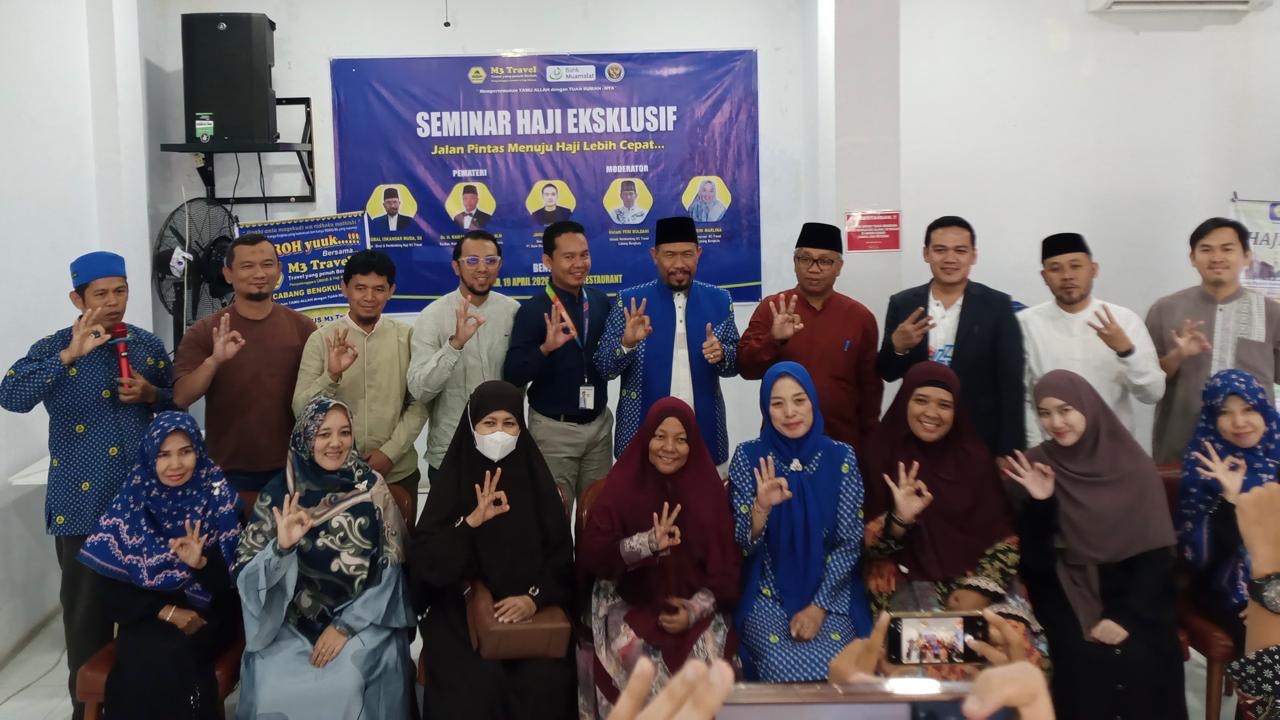 Sediakan Solusi Tanpa Antrean Panjang, M3 Travel Bengkulu Gelar Seminar Strategi Haji Eksklusif
