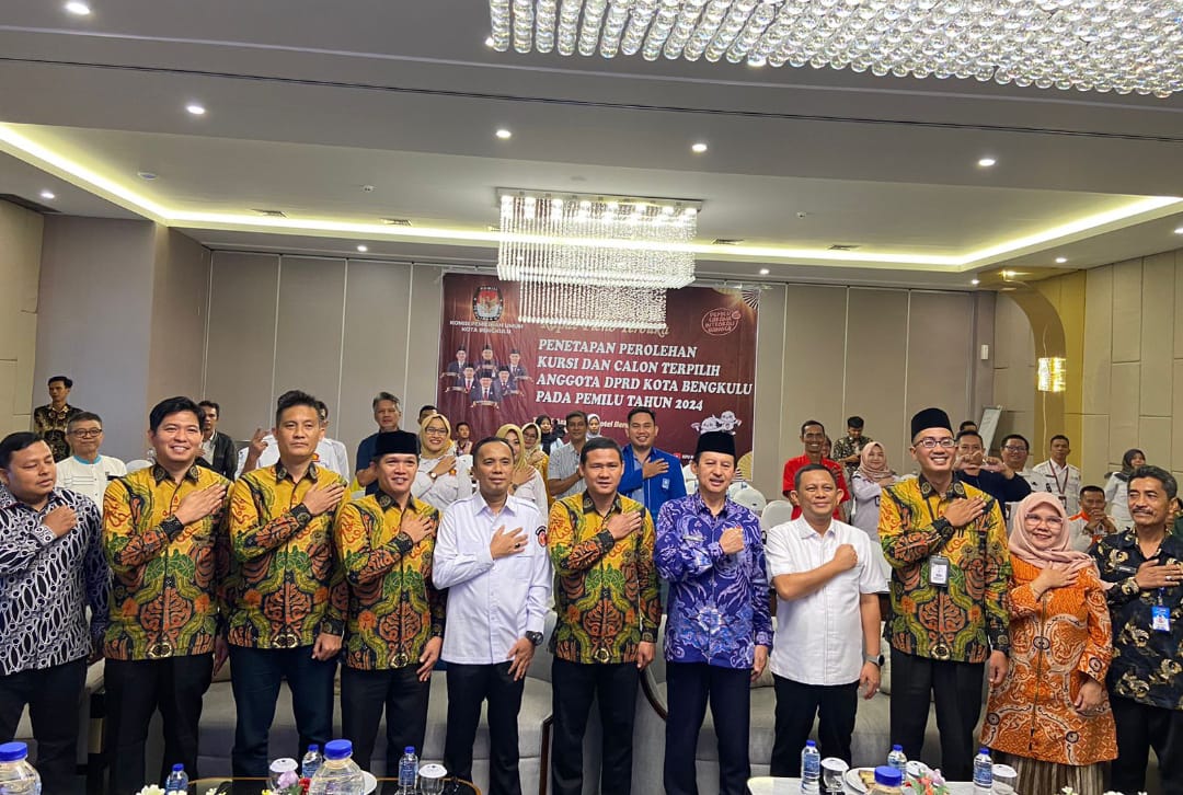 KPU Tetapkan 35 Anggota DPRD Kota Bengkulu Periode 2024-2029, Ini Daftarnya