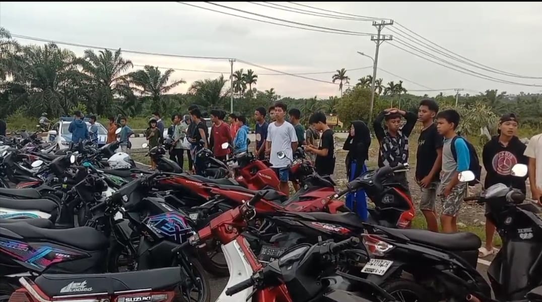 Razia Balap Liar, Polresta Bengkulu Amankan Puluhan Unit Sepeda Motor