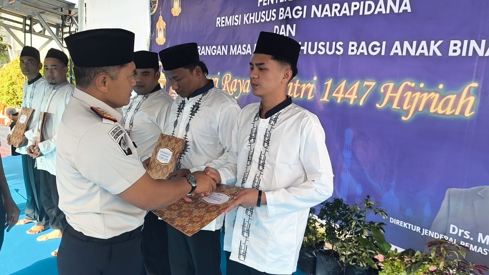 Idulfitri 1447 H, 1 Warga Binaan Lapas Kelas IIA Bengkulu Sujud Syukur Langsung Bebas
