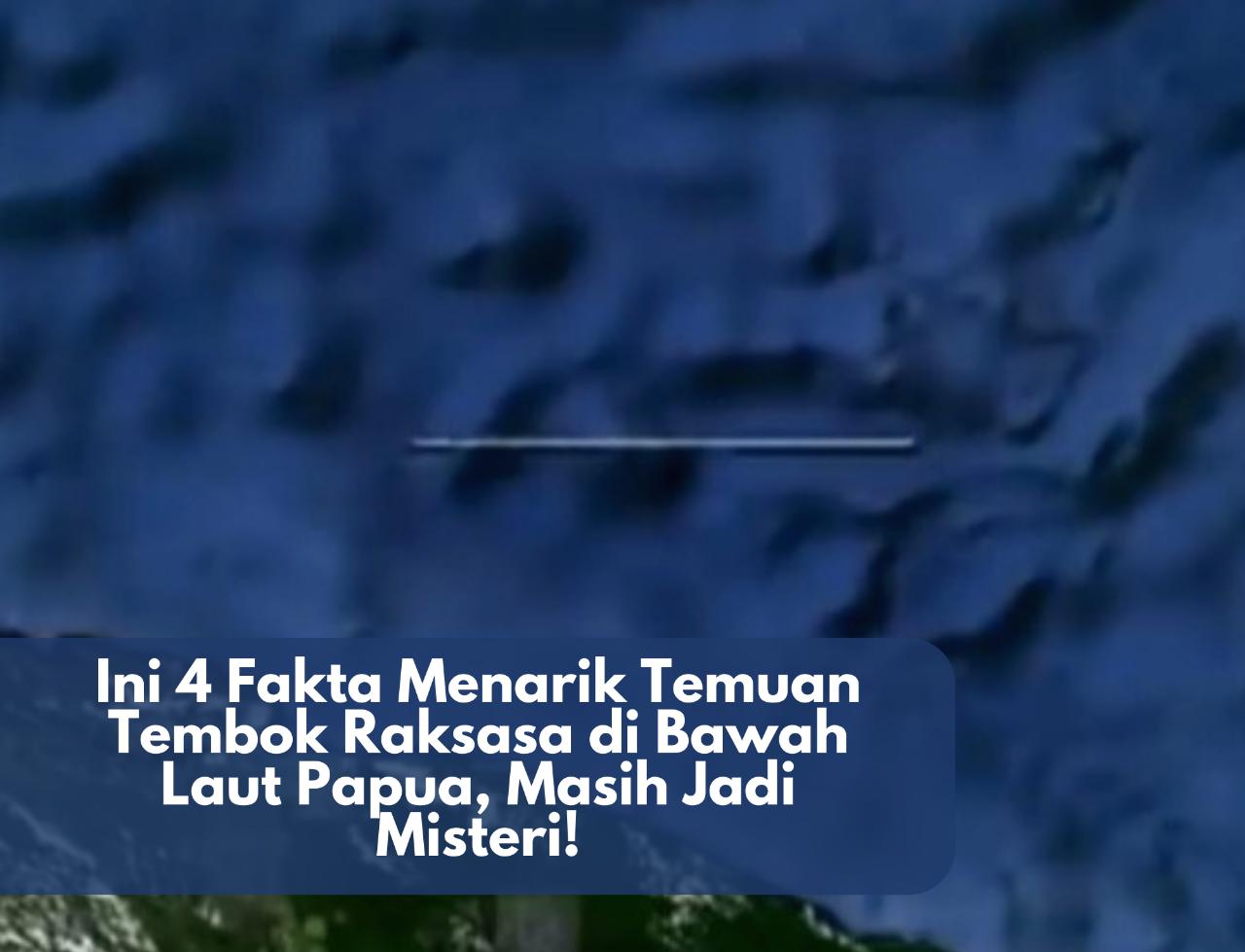 Masih Jadi Misteri! Ini 4 Fakta Menarik Temuan Tembok Raksasa di Bawah Laut Papua