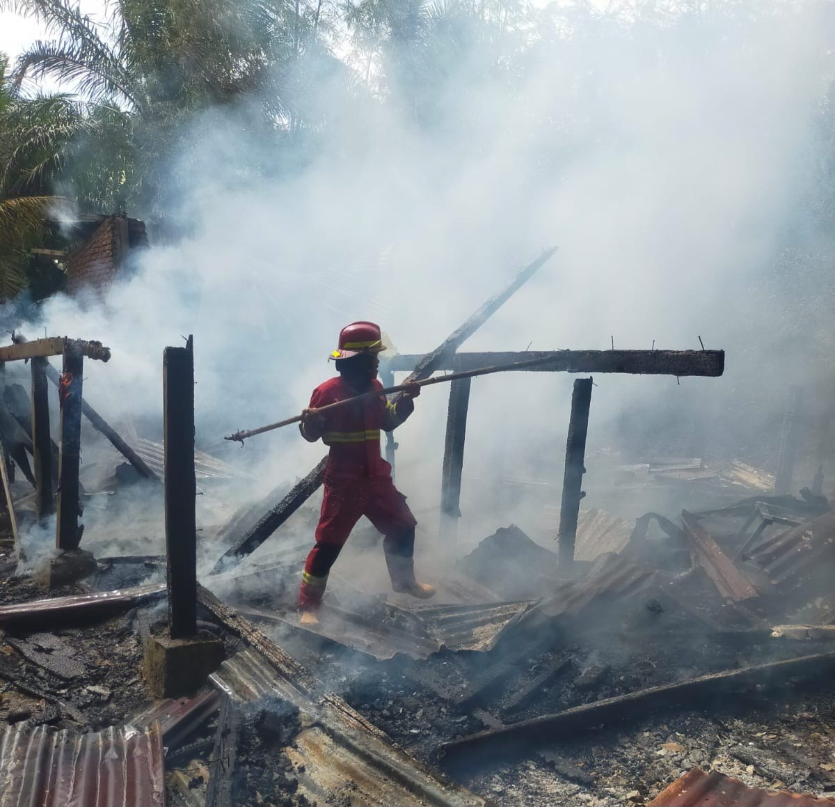 Rumah Buruh Kasur di Rawa Makmur Bengkulu Ludes Terbakar, Diduga Korsleting Listrik