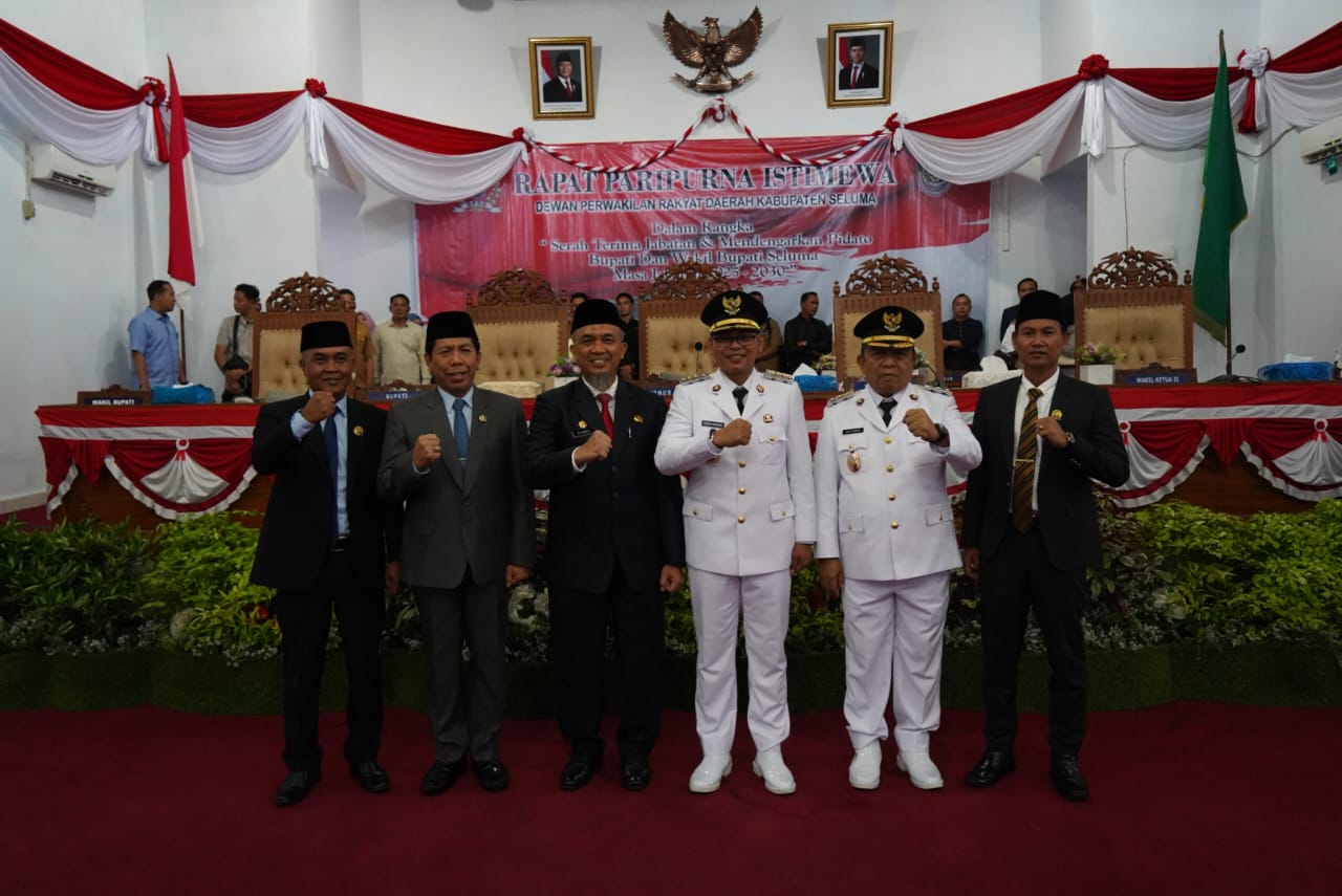 DPRD Seluma Gelar Paripurna Istimewa Sertijab dan Penyampaian Pidato Perdana Bupati