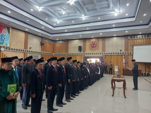 Akhir Tahun, 99 ASN Jabatan Fungsional Pemerintah Provinsi Bengkulu Dilantik