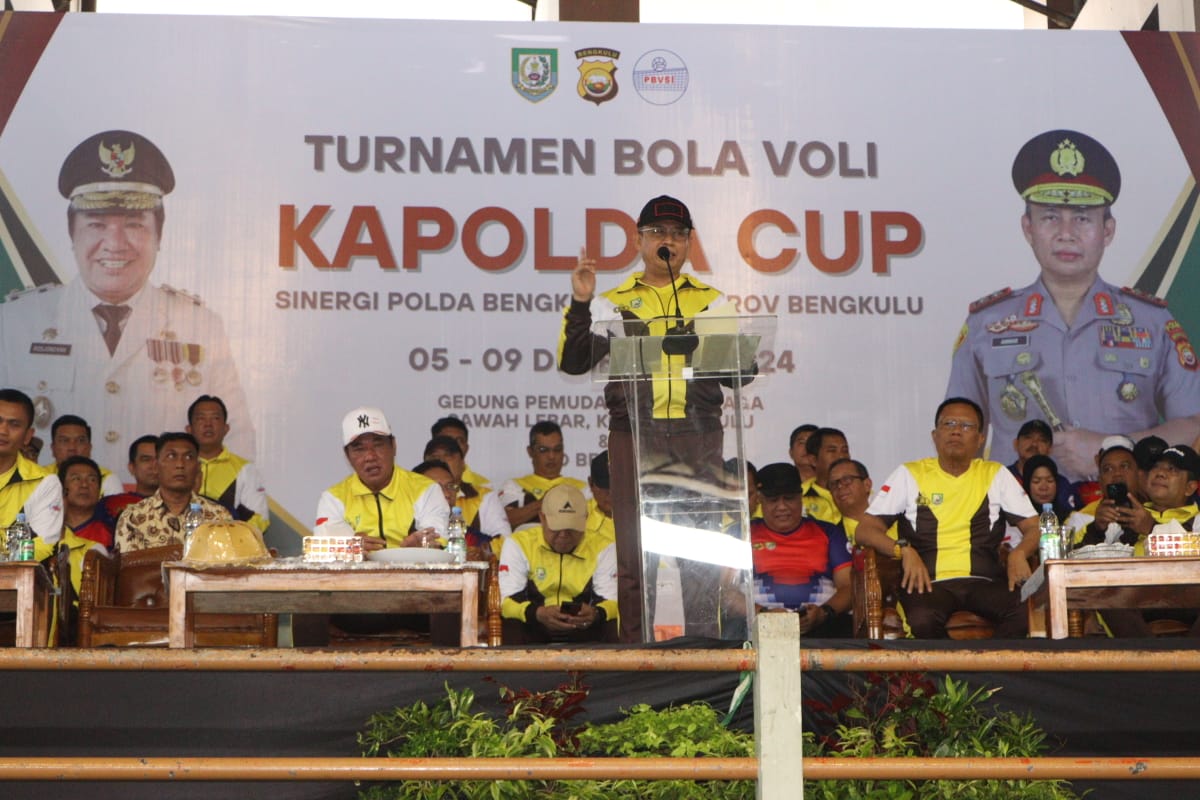 Turnamen Voli Kapolda Cup Resmi Dibuka, 12 Tim se-Provinsi Bengkulu Siap Bersaing