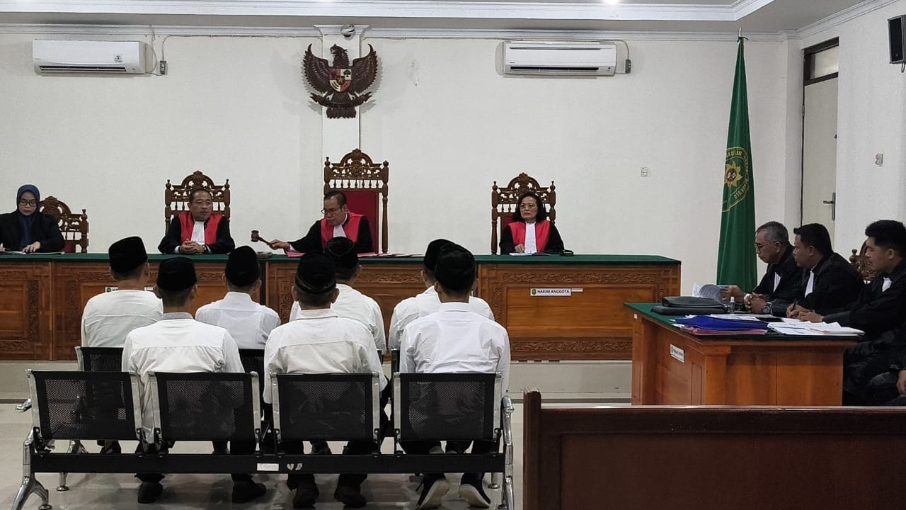 7 Terdakwa Korupsi Pasar Inpres Bintuhan Jalani Sidang Perdana