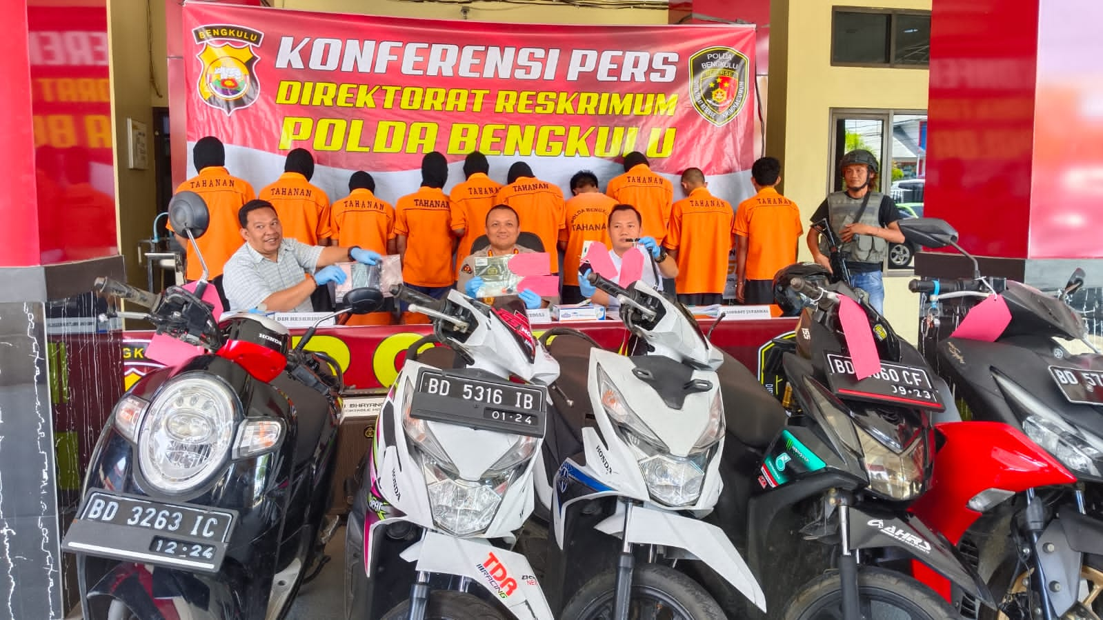 Ada Pelaku Begal, Berikut Tangkapan Polda Bengkulu Selama Ops Musang Nala 2023