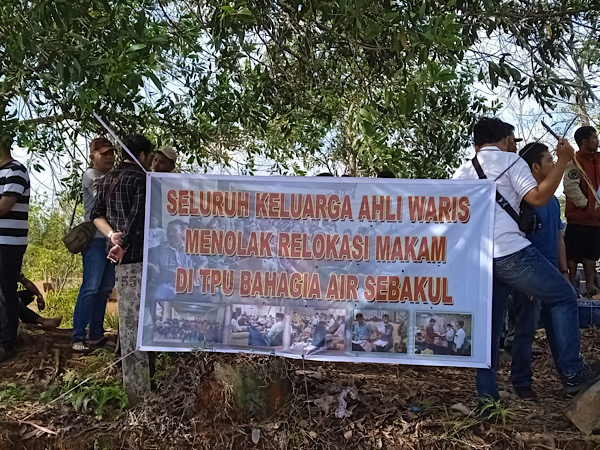 Pemuda Batak Bersatu Tolak Relokasi Makam TPU Bahagia Air Sebakul Bengkulu