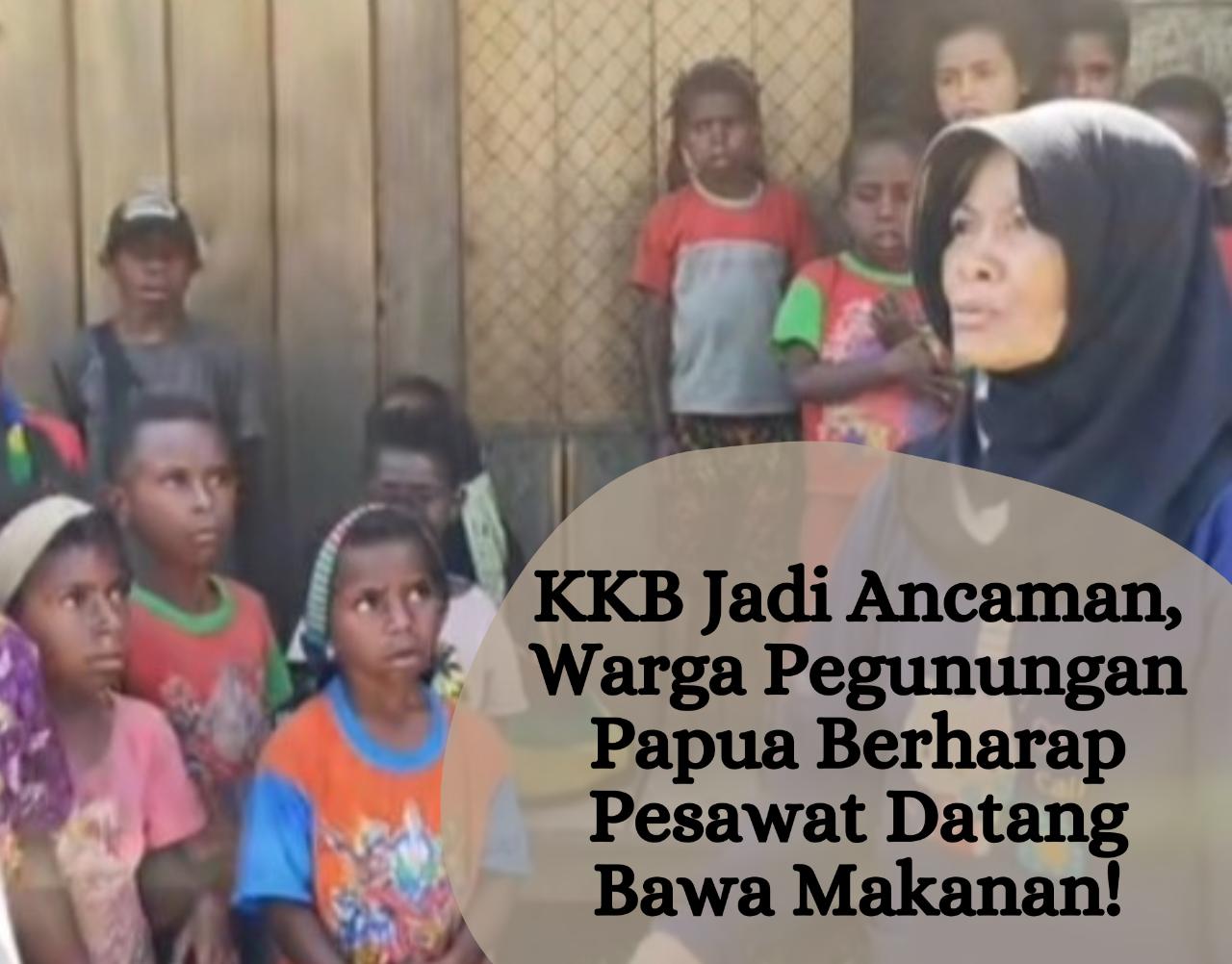 KKB Jadi Ancaman, Warga Pegunungan Papua Berharap Pesawat Datang Bawa Makanan!