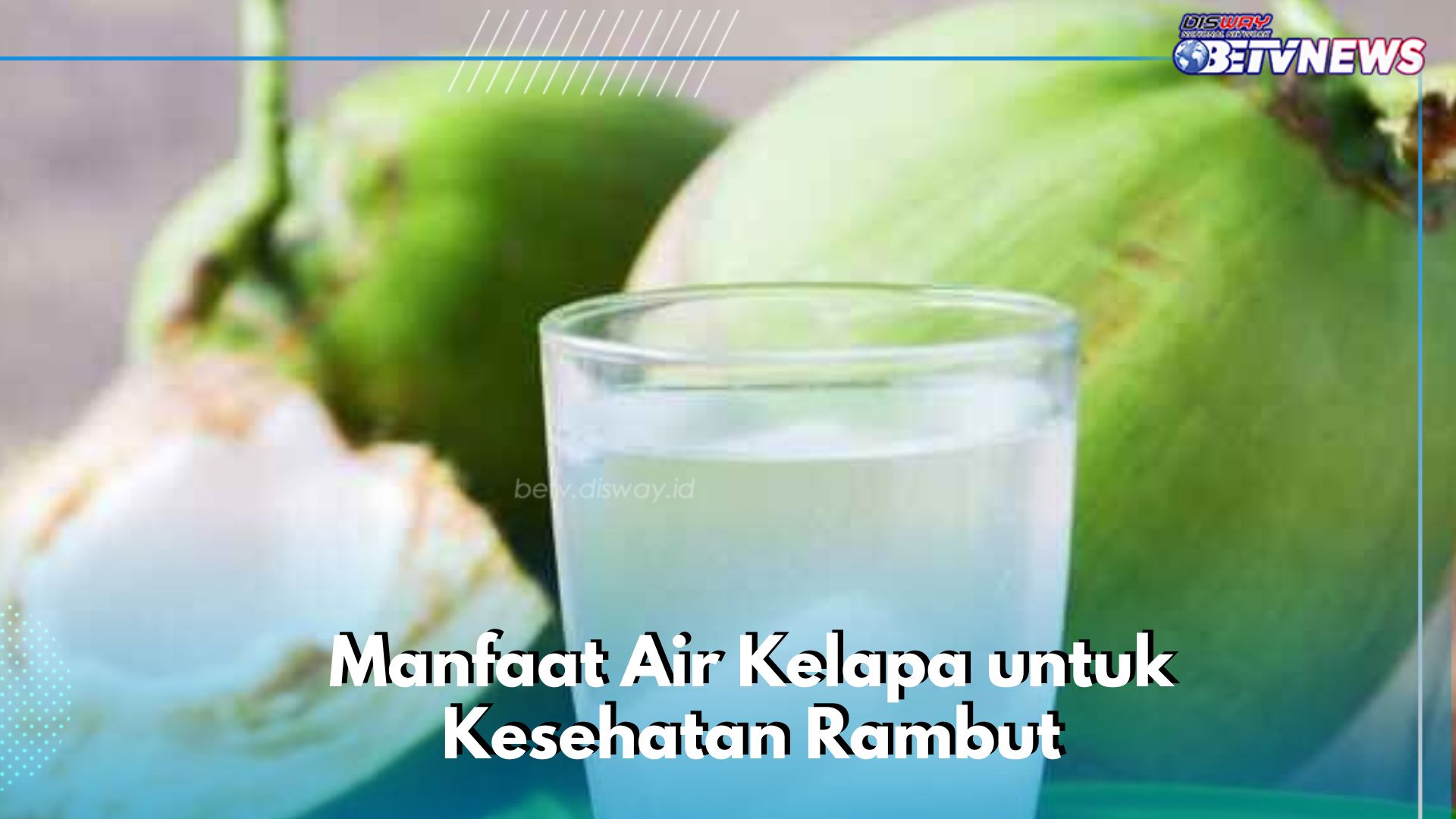 Baik untuk Kesehatan Rambut, Cukup Pakai Air Kelapa, Cek Manfaat Lengkapnya di Sini