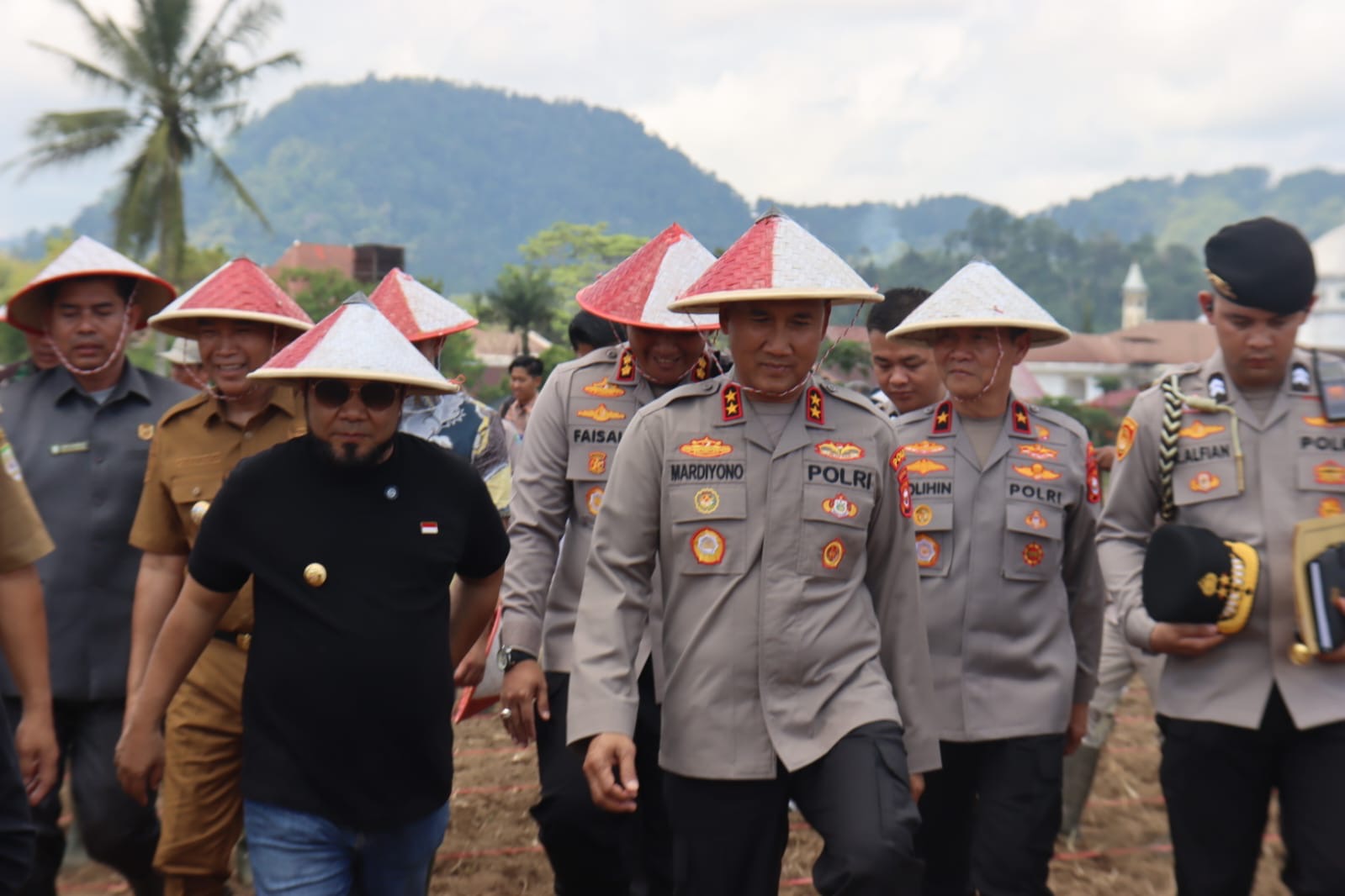 Penanaman Perdana Jagung Unggul Polda Bengkulu Dimulai di Kepahiang