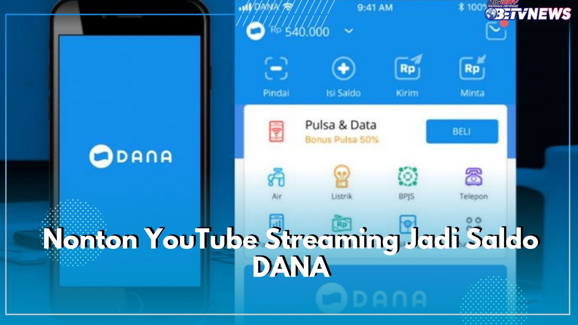 Nonton YouTube Streaming Dapat Uang Gratis, Begini Cara Tukarkan Reward Jadi Saldo DANA