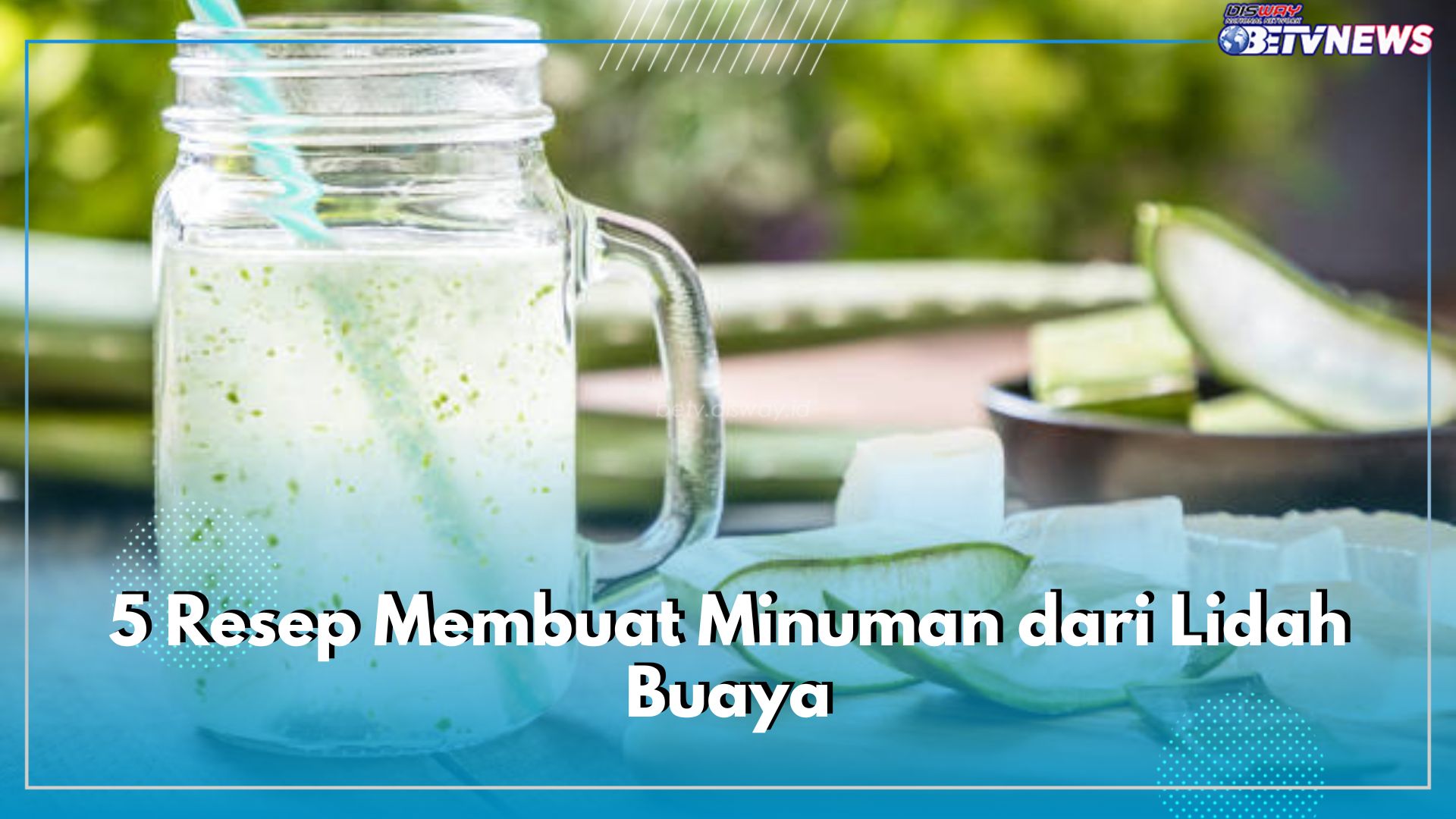 Enak dan Menyegarkan, Ini 5 Resep Membuat Minuman dari Lidah Buaya