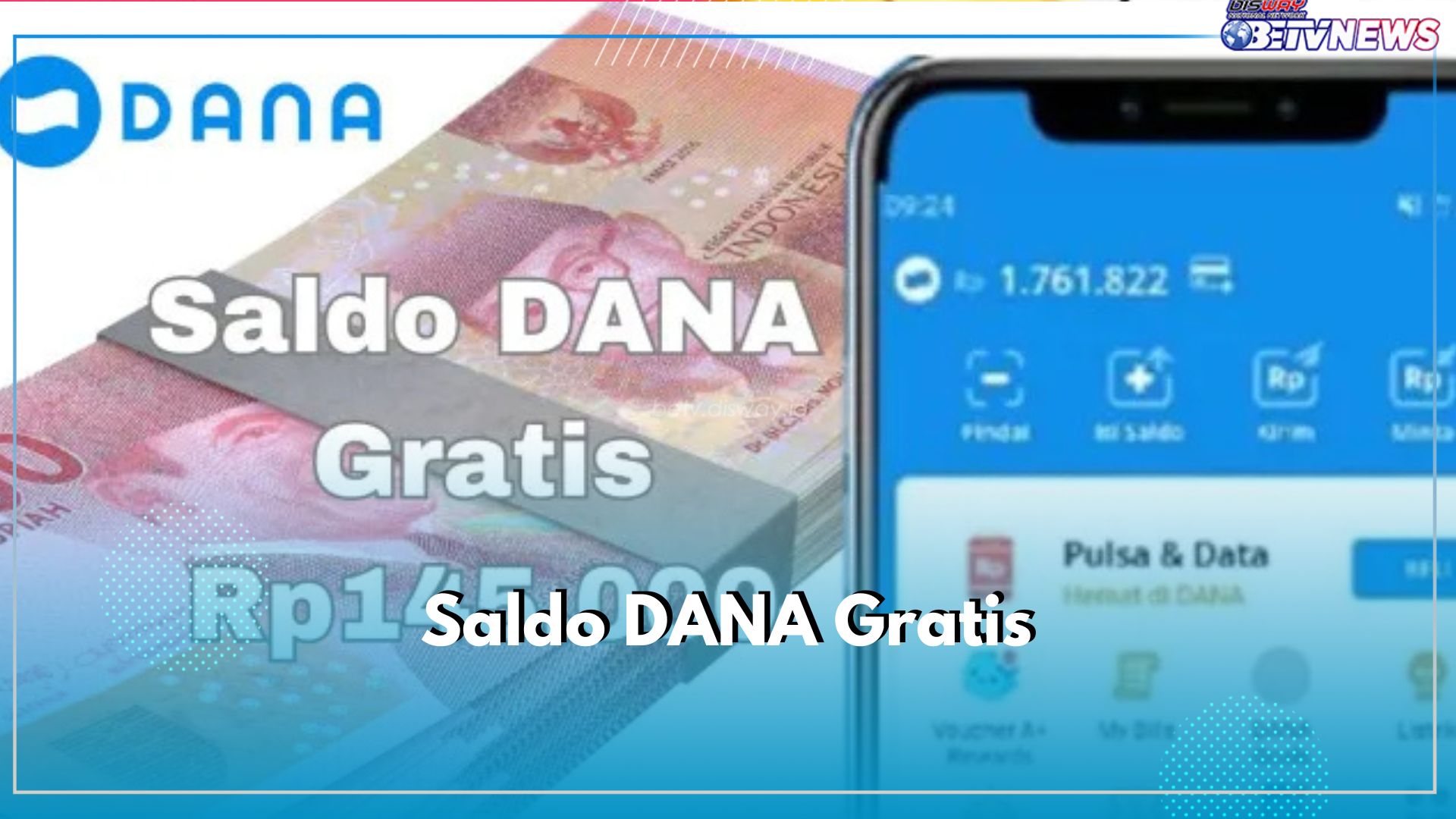 Taps Link di Layar Ponsel, Saldo DANA Rp145.000 Auto Masuk ke E-wallet