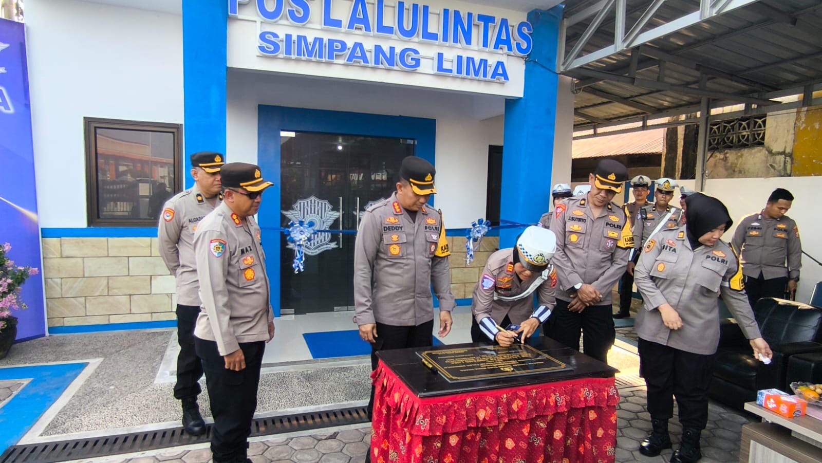 Diresmikan Kapolresta Bengkulu, Pos Lalu Lintas Simpang Lima Aktif Kembali