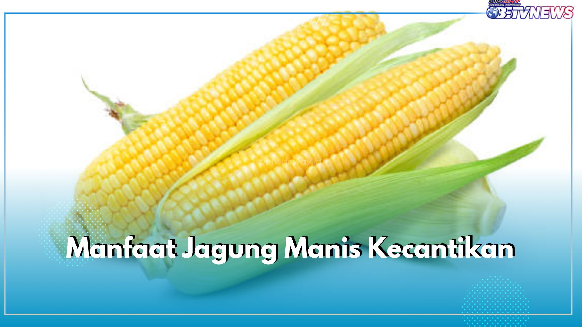 Sumber Antioksidan dan Vitamin E, Ini 5 Manfaat Jagung Manis Bagi Kecantikan