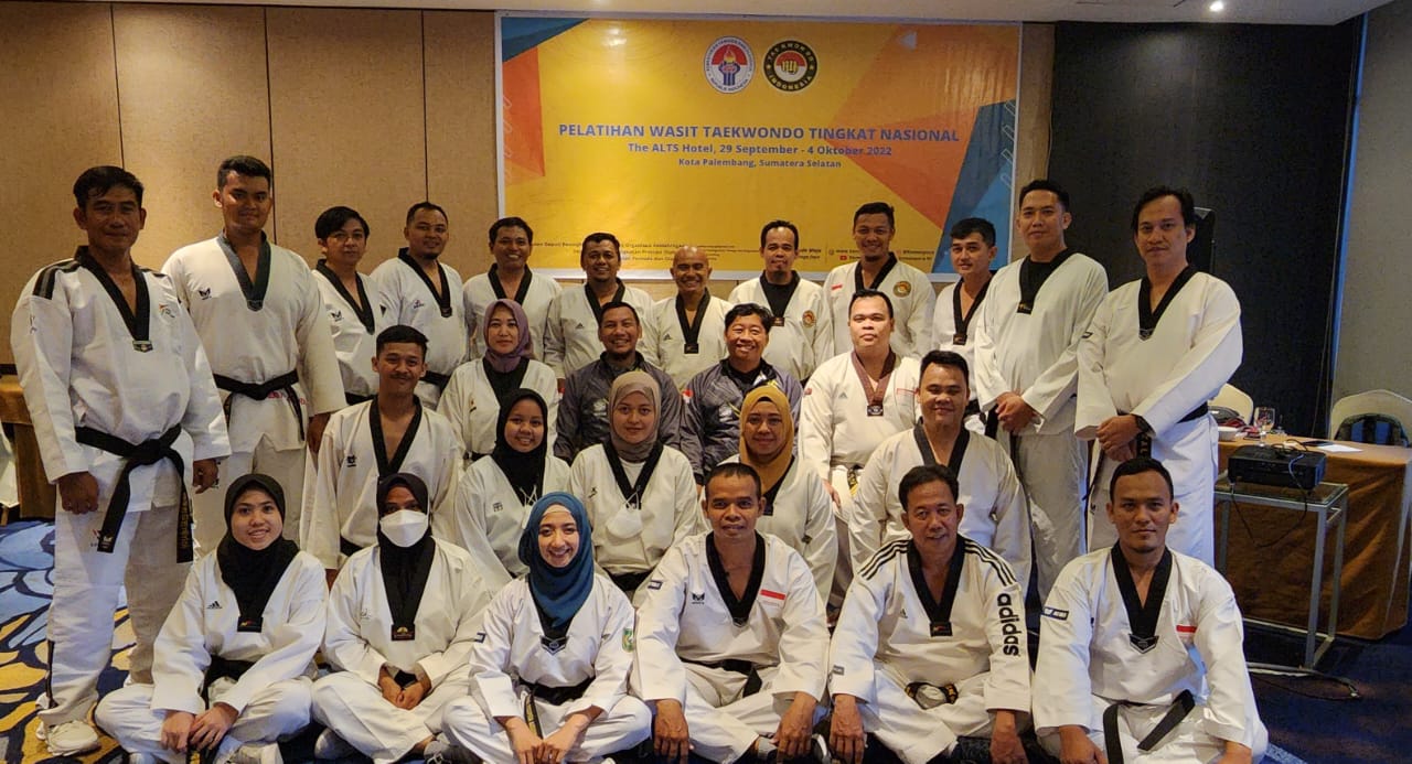 2 Wasit Taekwondo Asal Bengkulu, Ikuti Pelatihan Wasit Nasional di Sumatera Selatan 
