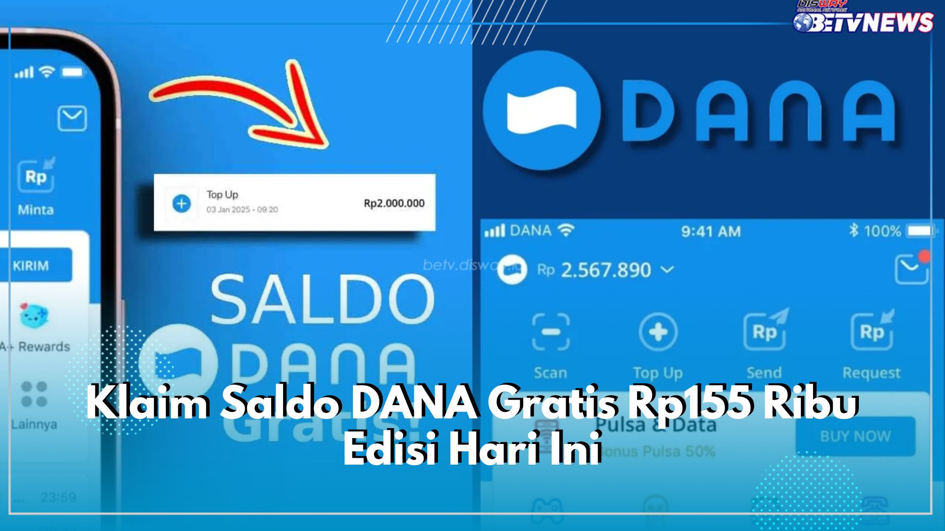 Saldo DANA Rp155.000 Bisa Kamu Klaim Secara Gratis, Buruan Cek Caranya dan Pastikan Akun Pemium