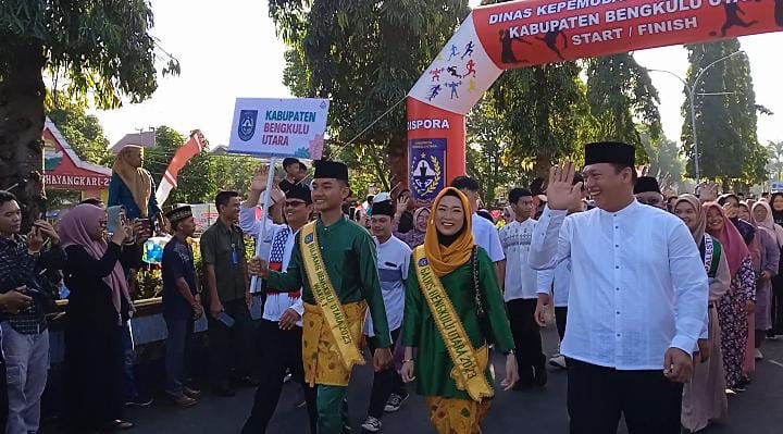 Pawai Taaruf Awali Rangkaian MTQ ke-36 Tingkat Provinsi Bengkulu, Diikuti Ribuan Peserta